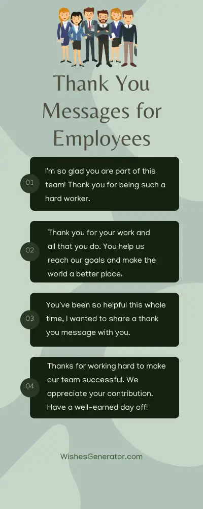 61 Thank You Messages For Employees And Appreciation Messages